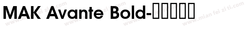 MAK Avante Bold字体转换